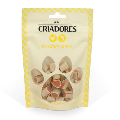 Criadores Sushi de Frango e Peixe para cães 